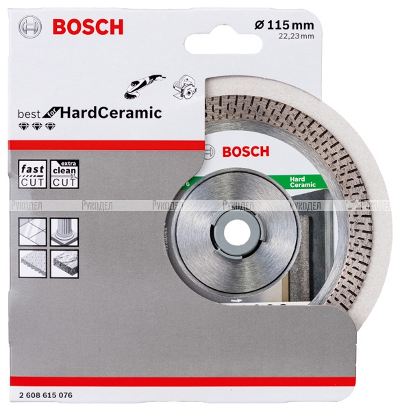 Диск алмазный HardCeramic (115х22.2 мм) Bosch 2608615076