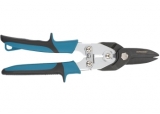 Ножницы по металлу Piranha усиленные,255 мм,прямой рез,сталь-СrMo,двухкомпонентные рукоятки GROSS, арт. 78347