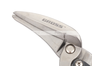 Ножницы по металлу Piranha, 270мм, прямой и правый проходной рез, сталь-СrMo, двухкомпонентные рукоятки GROSS 78333