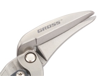 products/Ножницы по металлу Piranha, 270мм, прямой и левый проходной рез, сталь-СrMo, двухкомпонентные рукоятки GROSS 78331