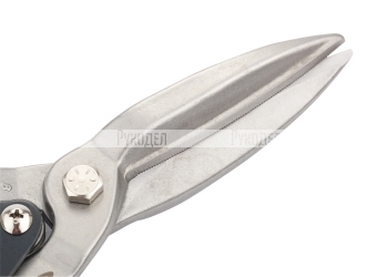 Ножницы по металлу Piranha, 270мм, прямой проходной рез, сталь-СrMo, двухкомпонентные рукоятки GROSS, арт. 78329
