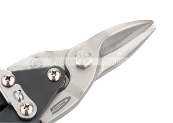 Ножницы по металлу Piranha, 250мм, прямой рез, сталь-CrMo, двухкомпонентные рукоятки GROSS 78325