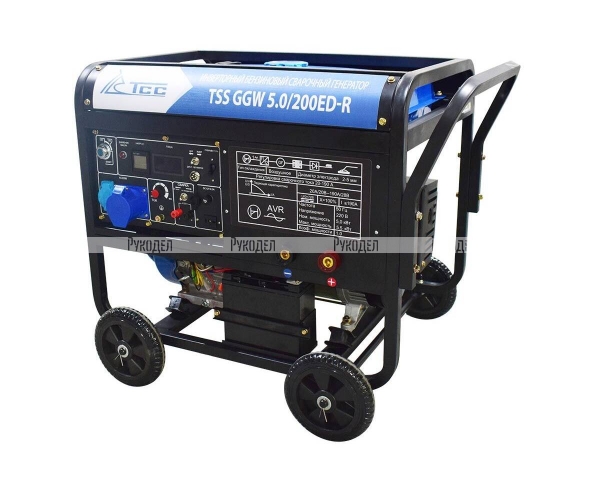 Инверторный бензиновый сварочный генератор TSS GGW 5.0/200ED-R, арт. 022957