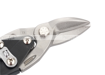 Ножницы по металлу Piranha, 250мм, прямой и левый рез, сталь-СrMo, двухкомпонентные рукоятки GROSS