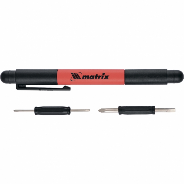 Ручка-отвертка с комбинированными битами для точных работ,PH0, PH000; SL 1.5, SL 3 CrV//Matrix
