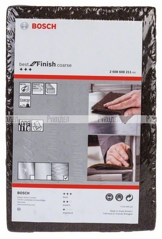 ШЛИФЛИСТ 152x229мм B.f. Finish Coarse 2608608211