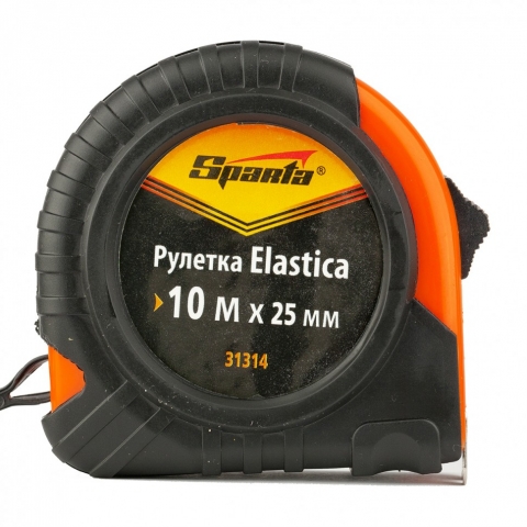 products/Рулетка Elastica, 10 м х 25 мм, обрезиненный корпус Sparta 31314