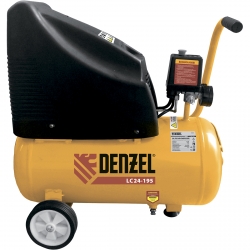 products/Компрессор воздушный безмасляный Denzel NEW LC 24-195 , 1,1 кВт, 195 л/мин, 24 л, 8 бар (арт. 58072)