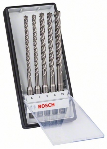 products/5 Бур Bosch SDS Plus-7X д/арм.бетона 6/6/8/8/10мм, НАБОР 2608576200