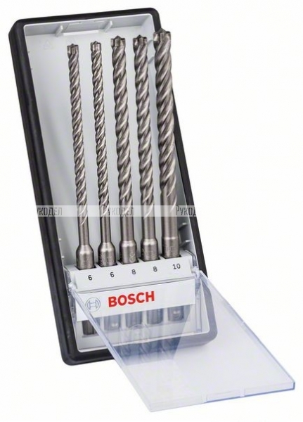 5 Бур Bosch SDS Plus-7X д/арм.бетона 6/6/8/8/10мм, НАБОР 2608576200