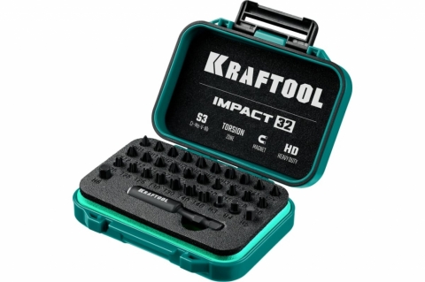 products/Набор бит ударных торсионных Impact 32 предмета KRAFTOOL 26066-H32