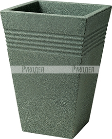 Кашпо Keter Piazza Square Tall Planter 35cm (мраморный зеленый) (SAP 239112) 239112