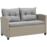 Плетеный комплект мебели с диваном Afina AFM-804B Beige-Grey арт. AFM-804B Beige-Grey