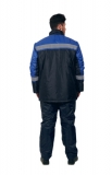 Костюм зимний Стандарт (тк.Оксфорд) брюки, т.синий/васильковый,87472318,Факел