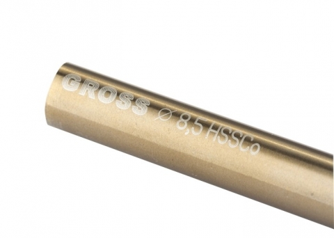 products/Сверло спиральное по металлу, 8,5 мм, HSS-Co GROSS