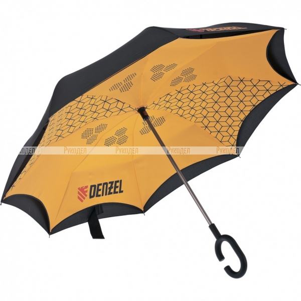 Зонт-трость обратного сложения, эргономичная рукоятка с покрытием Soft ToucH Denzel, 69706