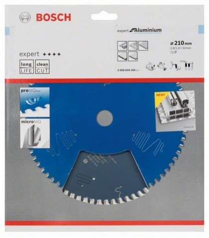 products/Пильный диск Bosch Expert for Aluminium 210x30x2.8/1.8x72T 2608644105