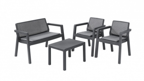 products/Комплект мебели Keter Emily Patio Set with cushions (17209816) графит, 247063