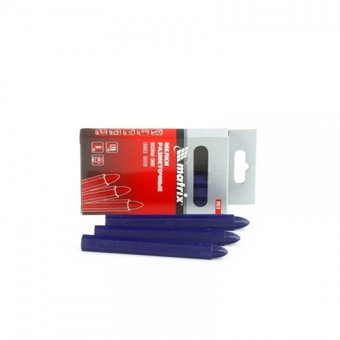 products/Мелки разметочные восковые синие, 120 мм, коробка 6 шт Matrix, 84819