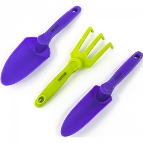 products/Набор садового инструмента, пластиковый, гелевые рукоятки, 3 предмета, Nylon Soft Palisad, 63021