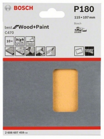 products/10 ш/листов 115Х107 К180 Best for Wood+Paint 2608607459