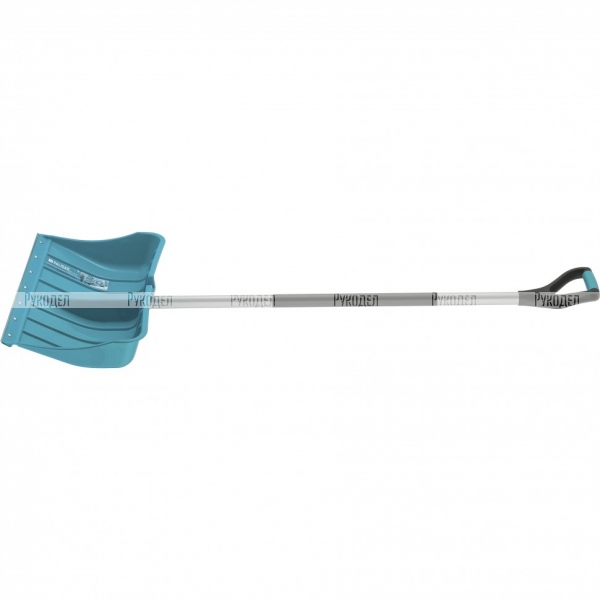 Лопата для уборки снега пластиковая LUXE, 540х375х1520 мм, стальной черенок, Palisad, 615685