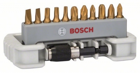 products/Набор бит Max Grip 12 шт PH/PZ/T/S + быстросменный держатель Bosch 2608522127