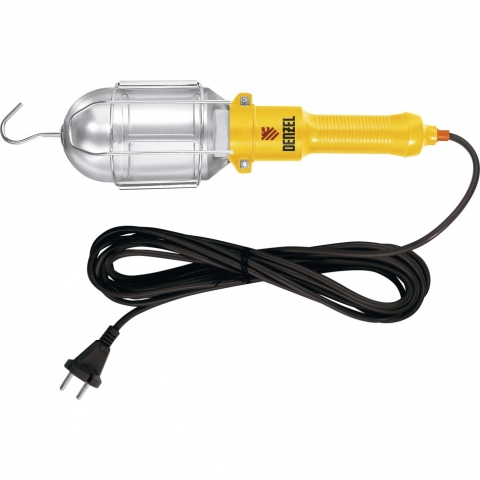 products/Лампа переносная 60 Вт, кабель 5 м Denzel, 92628
