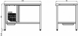 Шкаф холодильный T70 M1,2-1 0430 Polair (Стол с охл столешницей TT1,2GN-G), П0000010915
