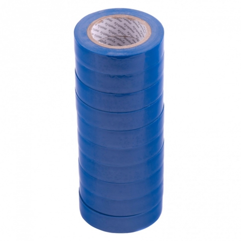 products/Набор изолент ПВХ 15 мм х 10 м, синяя, в упаковке 10 шт, 150 мкм Matrix, 88784