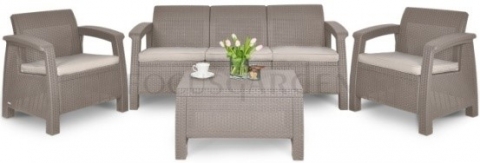 products/Комплект мебели (им. ротанга)  2+1+1 Yalta 3set AFM-1030A Brown