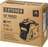 Генератор инверторный STEHER GI-1500 1200 Вт, арт. GI-1500