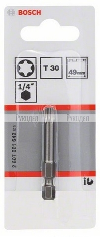 Бита 49ММ TORX T30 XH Bosch 2607001642