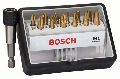 products/Набор бит (12 шт; Max Grip) Robust Line M1 TIN Bosch 2607002577