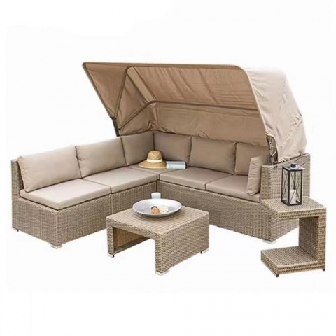 products/Диван-трансформер из искусственного ротанга Afina AFM-320 Beige