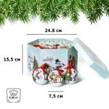 Набор ёлочных шаров Winter Glade, папье-маше, 14 шт., арт. 7514G273