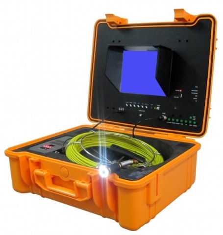 products/Система видеодиагностики с проталкиваемым кабелем 40 м (цветной монитор), Крокочист 50663-40