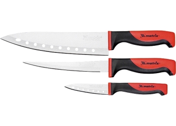 products/Набор ножей поварских Silver Teflon, тефл. покр., 200 мм , 160 мм, 80 мм, 3 шт. MATRIX KITCHEN