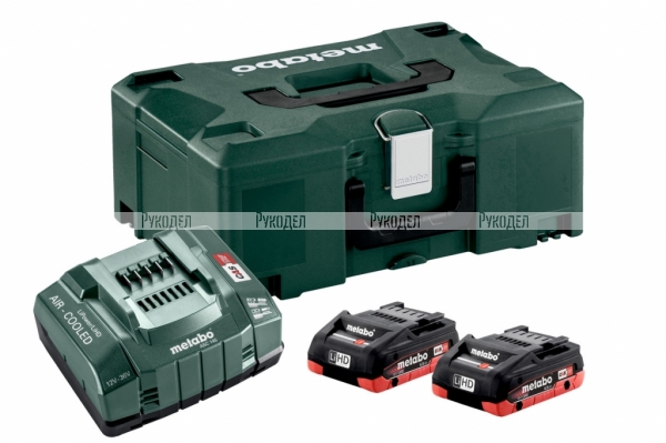 Набор Basic-Set (2 аккумулятора LiHD 4.0 Ач/18В+зарядное устройство ASC Ultra+Metaloc) Metabo 685130000