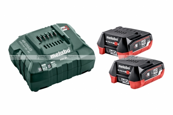 Набор Basic-Set 12V (2 аккумулятора Li-Power 12 В, 4,0 Ач+ЗУ ASC 55) Metabo 685301000