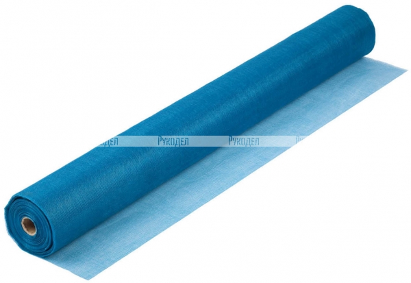 Сетка STAYER "STANDARD" противомоскитная в рулоне, стекловолокно+ПВХ, синяя, 0,9 х 30м, 12528-09-30