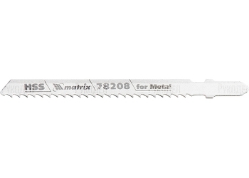 Полотна для электролобзика по металлу, 3 шт. T127D, 75 х 3мм, HSS MATRIX Professional