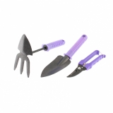 Набор садового инструмента с секатором, пластиковые рукоятки, 3 предмета, Standard Palisad, 62904