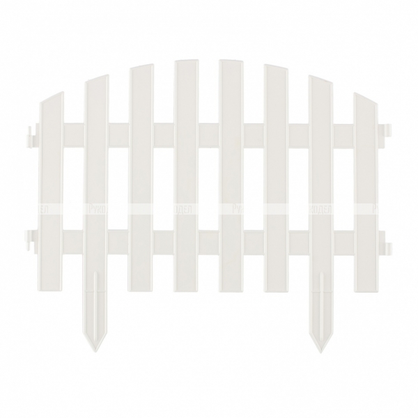 Забор декоративный "Винтаж", 28х300 см, белый, Россия Palisad, 65011	