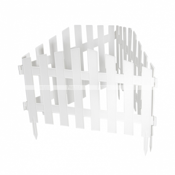 Забор декоративный "Марокко", 28х300 см, белый, Россия// Palisad,65035
