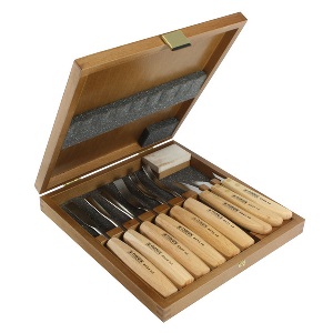 products/Набор из 9 резцов c деревянной ручкой в дерев. коробке, Narex 894813