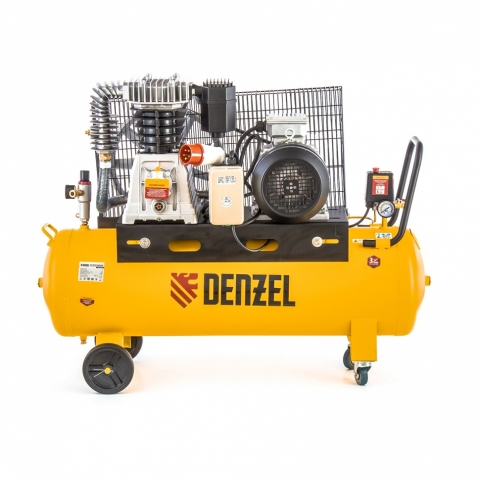 products/Компрессор DR4000/100, масляный ременный, 10 бар, производительность 690 л/м, мощность 4 кВт Denzel (58092)