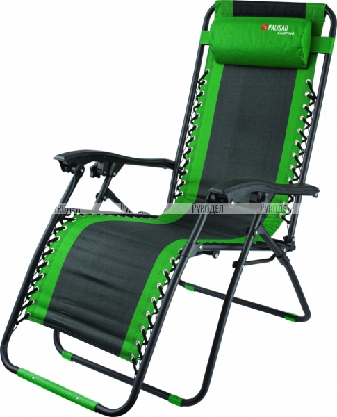Кресло-шезлонг складное, многопозиционное 160 х 63,5 х 109 cм Camping Palisad, 69606