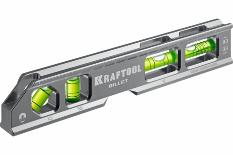 products/Брусковый магнитный уровень KRAFTOOL Billet 8-в-1 20 см 34790