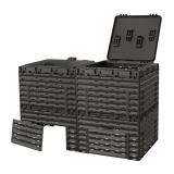 Компостер Piteco с крышкой 600 л чёрный К1160
